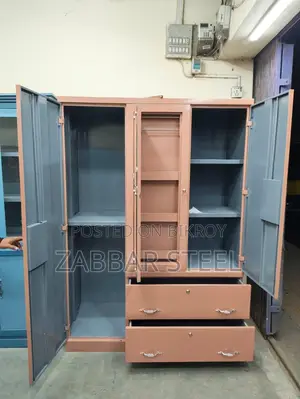 থ্রি ডোর স্টিল আলমারি — Almari New Model
