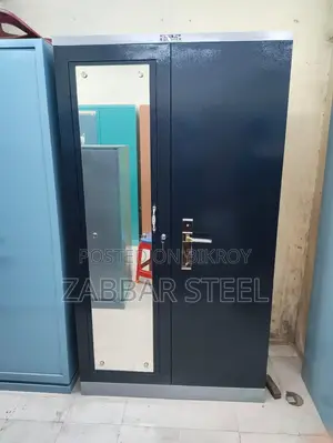Two Door Premium Steel Almirah — Perfect Space, Perfect Security!