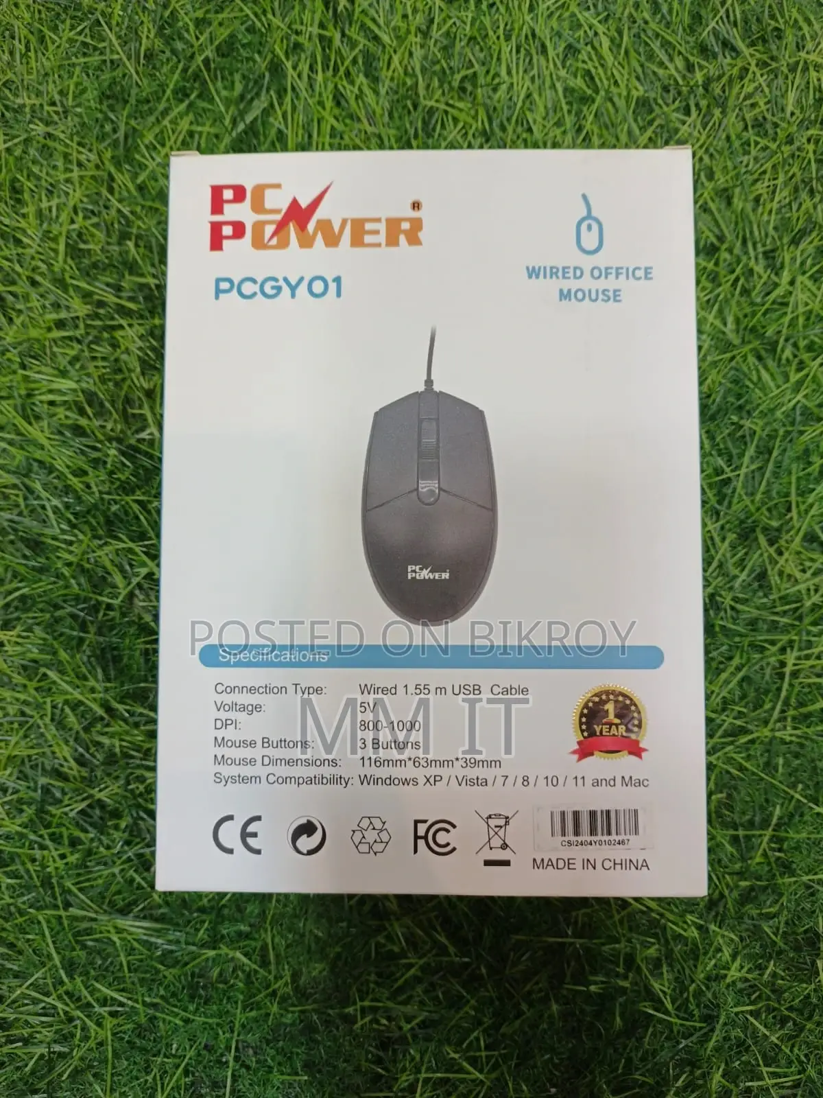 PC Power Mouse- PCGMY01