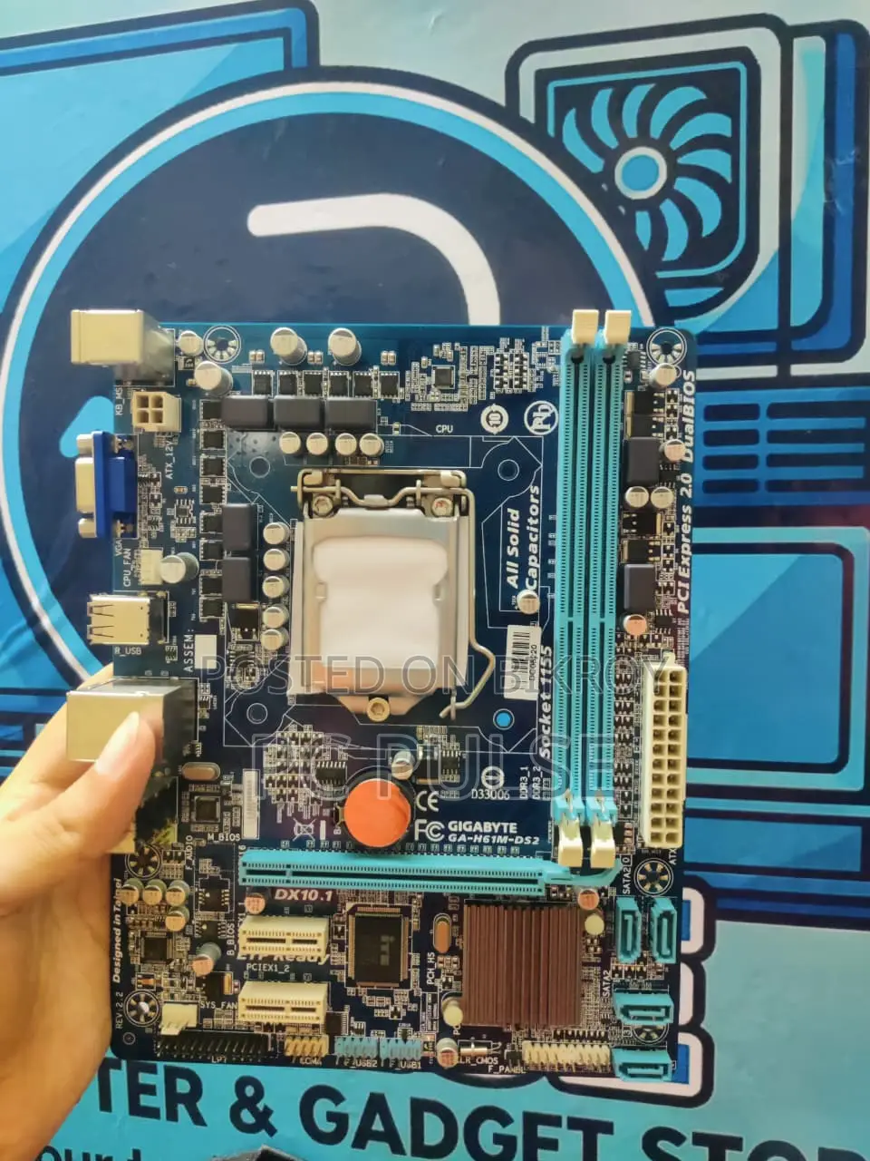 Gigabyte H61 কোরিয়ান মাদারবোর্ড, ১ বছরের ওয়ারেন্টিসহ