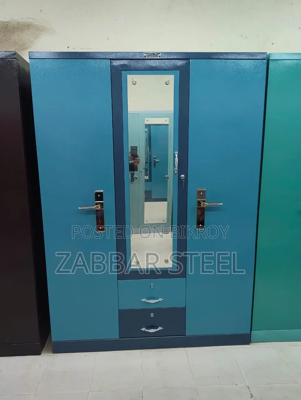 Three-Door New Model Steel Almirah — Almirah