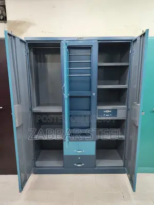 Three-Door New Model Steel Almirah — Almirah