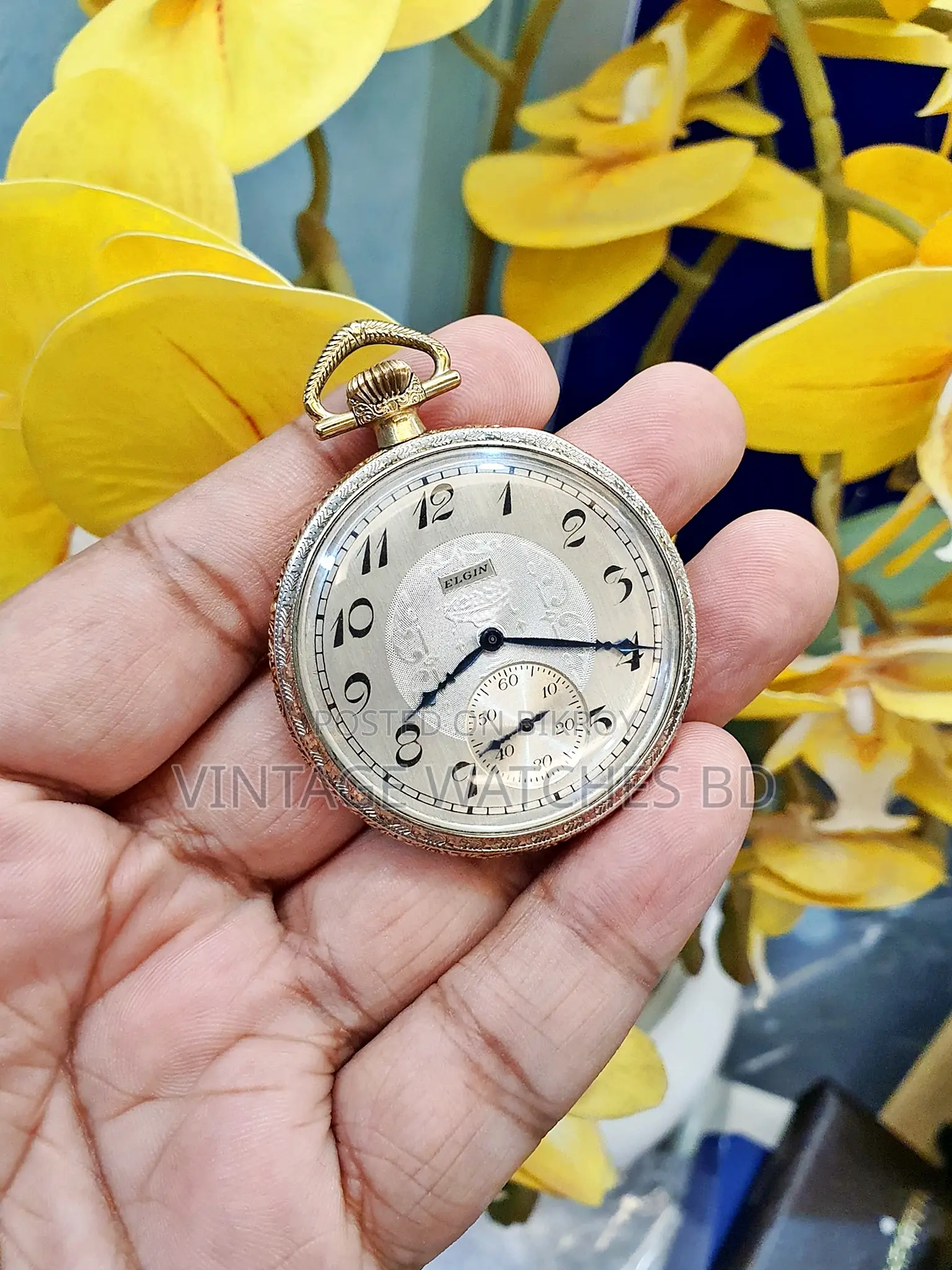 1924 Elgin Pocket Watch 14k Gold Filled Most Rare