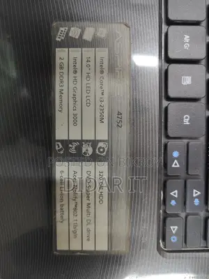 Core i3-4gb-320gb -acer aspire 4752 Running Laptop For Sale