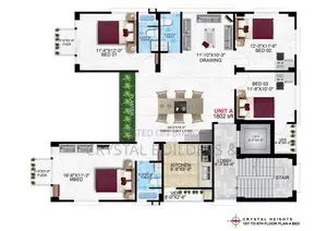 South-facing premium flat share for sale in Bashundhara R/A