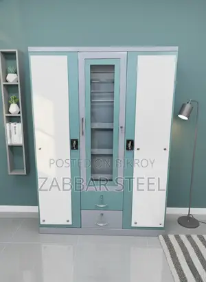 Zabbar Steel-প্রিমিয়াম ৩ দরজার স্টিল আলমারি — Three Door Almirah