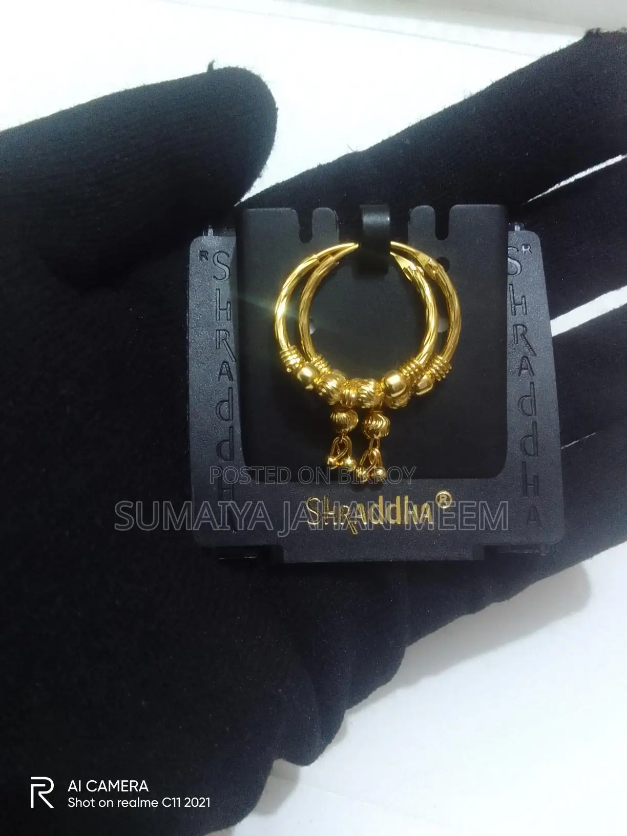 Golden Ring Earrings.