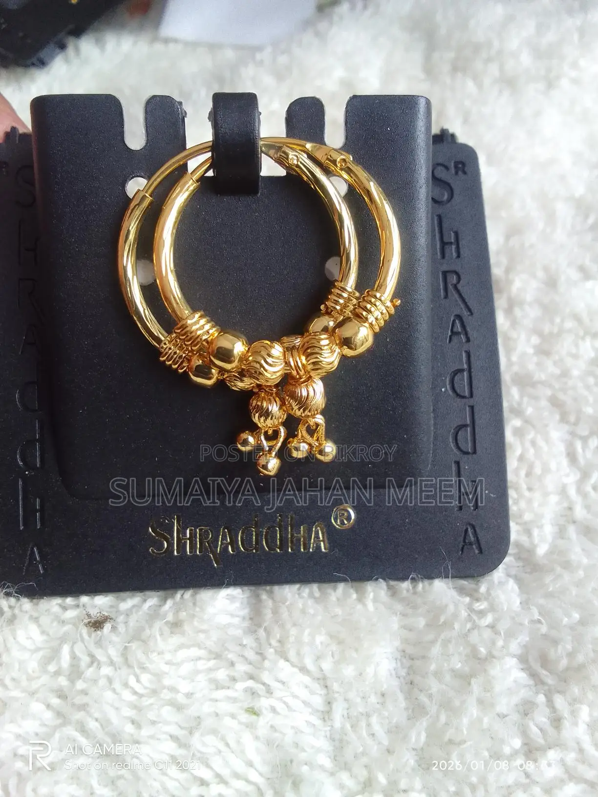 Golden Ring Earrings.