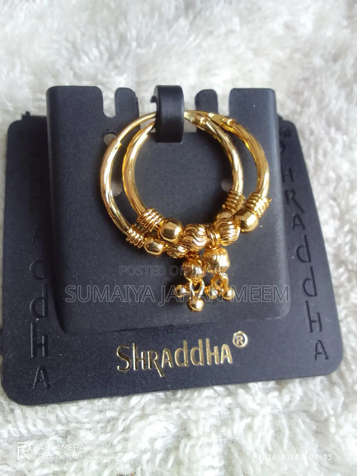 Golden Ring Earrings.