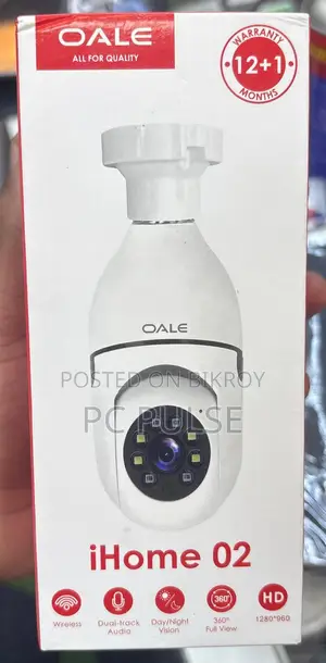 OALE iHome 02 WiFi IP Camera (360° View, Night Vision)