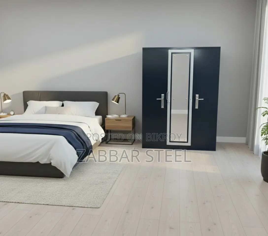 Modern Triple Door Steel Almirah