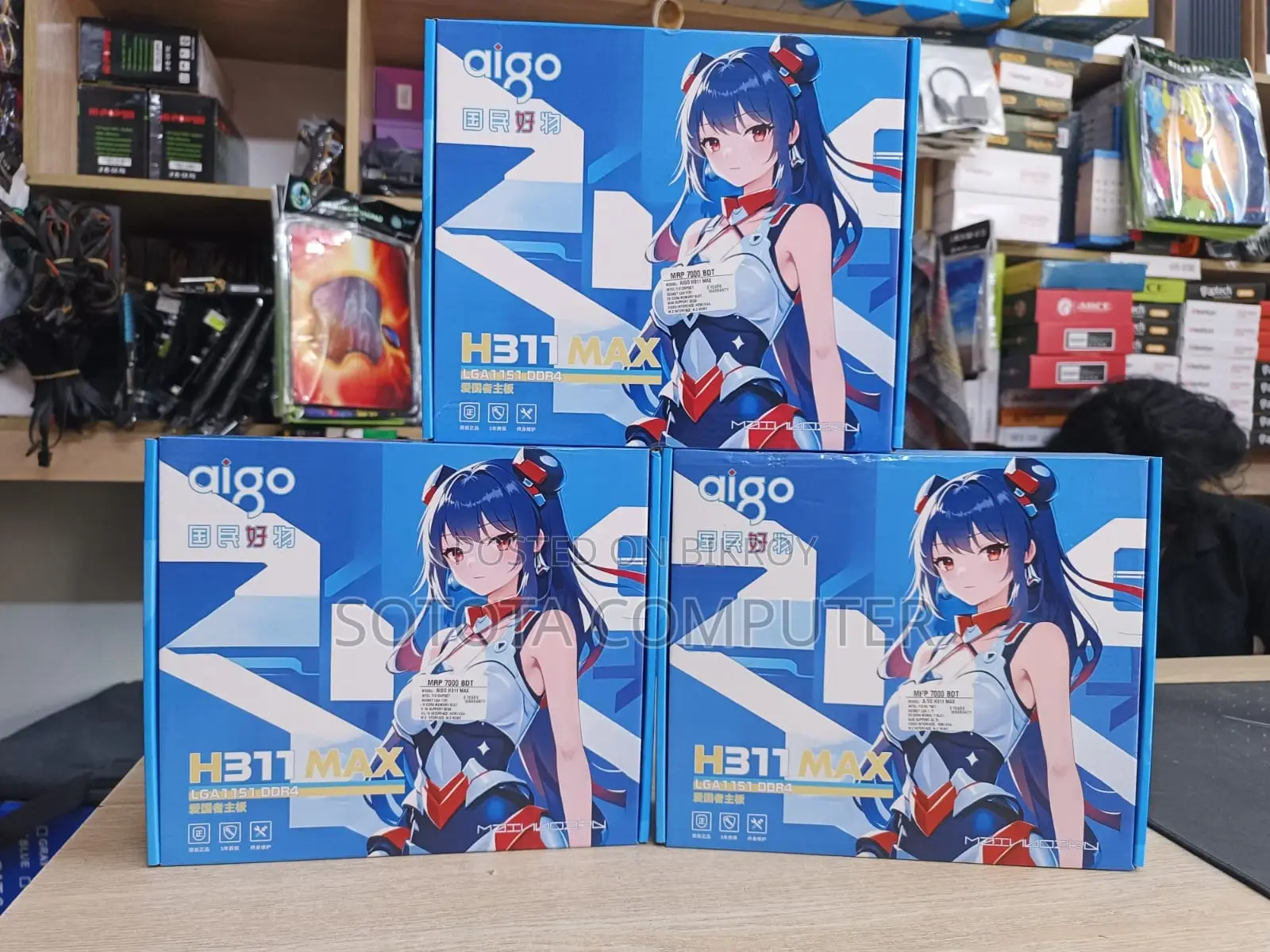 Aigo H311MAX DDR4 মাদারবোর্ড ৬ষ্ঠ-৯ম জেনারেশন সাপোর্ট (৩ বছরের ওয়ারেন্টি)