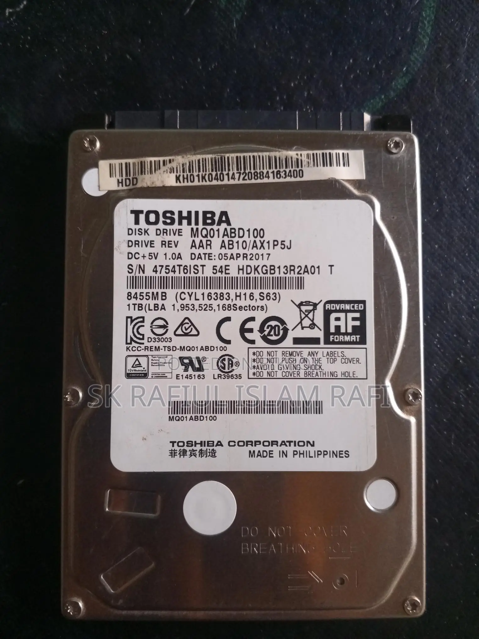 Toshiba 1tb Hard Disk