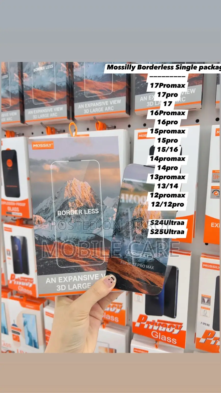 Borderless Clear Screen Protector