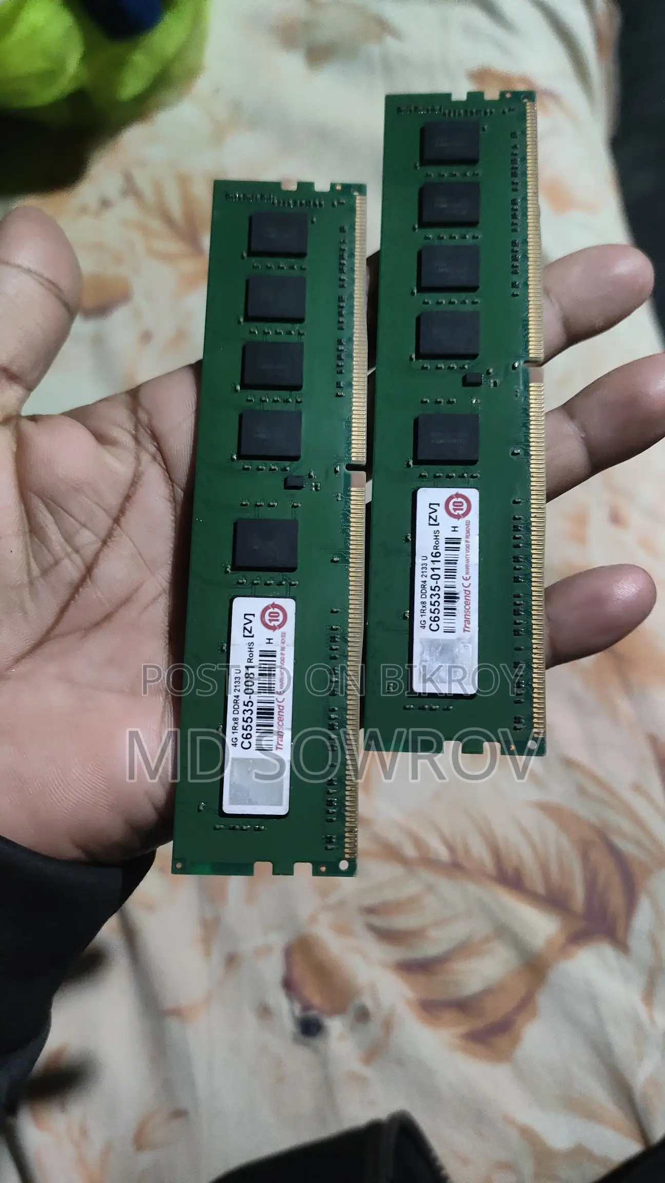 4+4=8GB Computer RAM