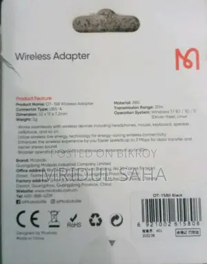 Mcdodo OT-1580 Wireless Bluetooth Adapter