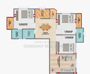 3 Bedroom Apartment in Dominant Real Estate, Rampura for sale