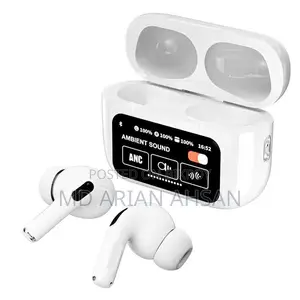 A9 Pro ANC + ENC with Touch Screen Display Airpods