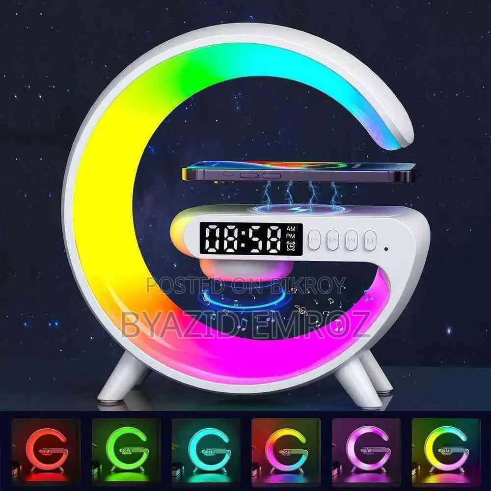 Smart Table Lamp with Wireless Charger, App Control