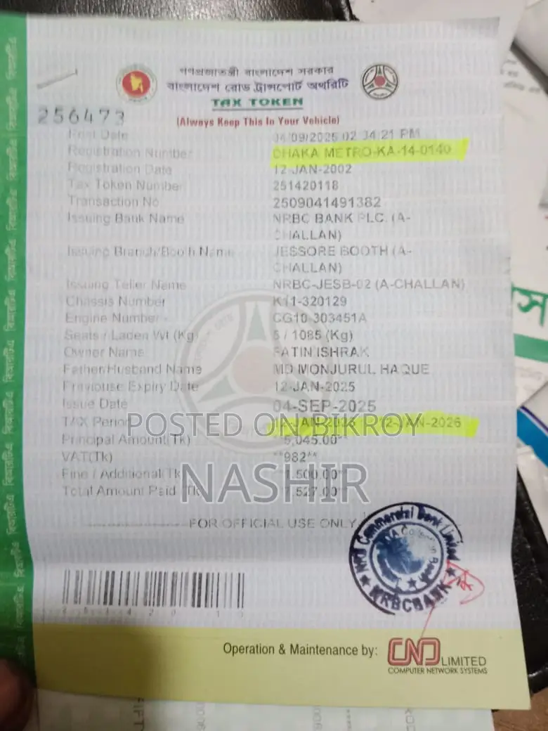 নিসান মার্চ ১৯৯৬ লাল