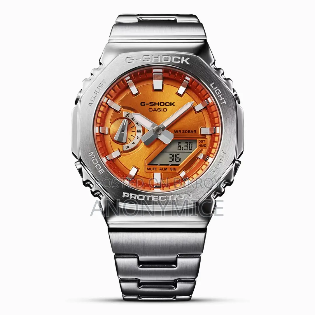 Full Metal G-shock "casioak" | Solar Orange Dial Gm-b2100d
