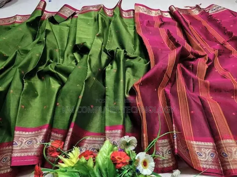Hand-stitched Muslin Cotton Saree Discount OFFER