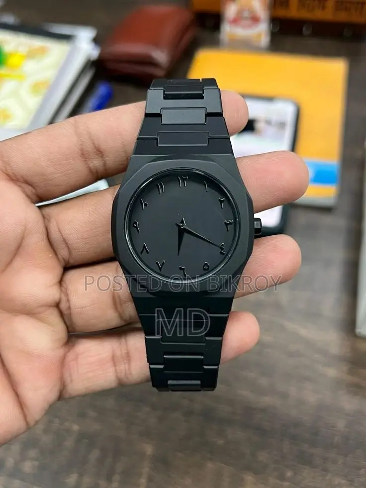 Black Arabic watch