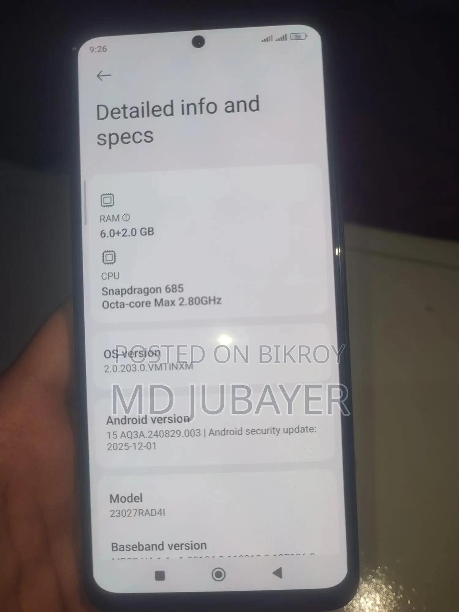 Xiaomi Redmi Note 12 গ্লোবাল (ব্যবহৃত)