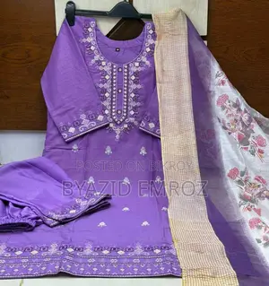 Ready-to-Wear Rayon Cotton Three-Piece Set