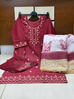 Ready-to-Wear Rayon Cotton Three-Piece Set