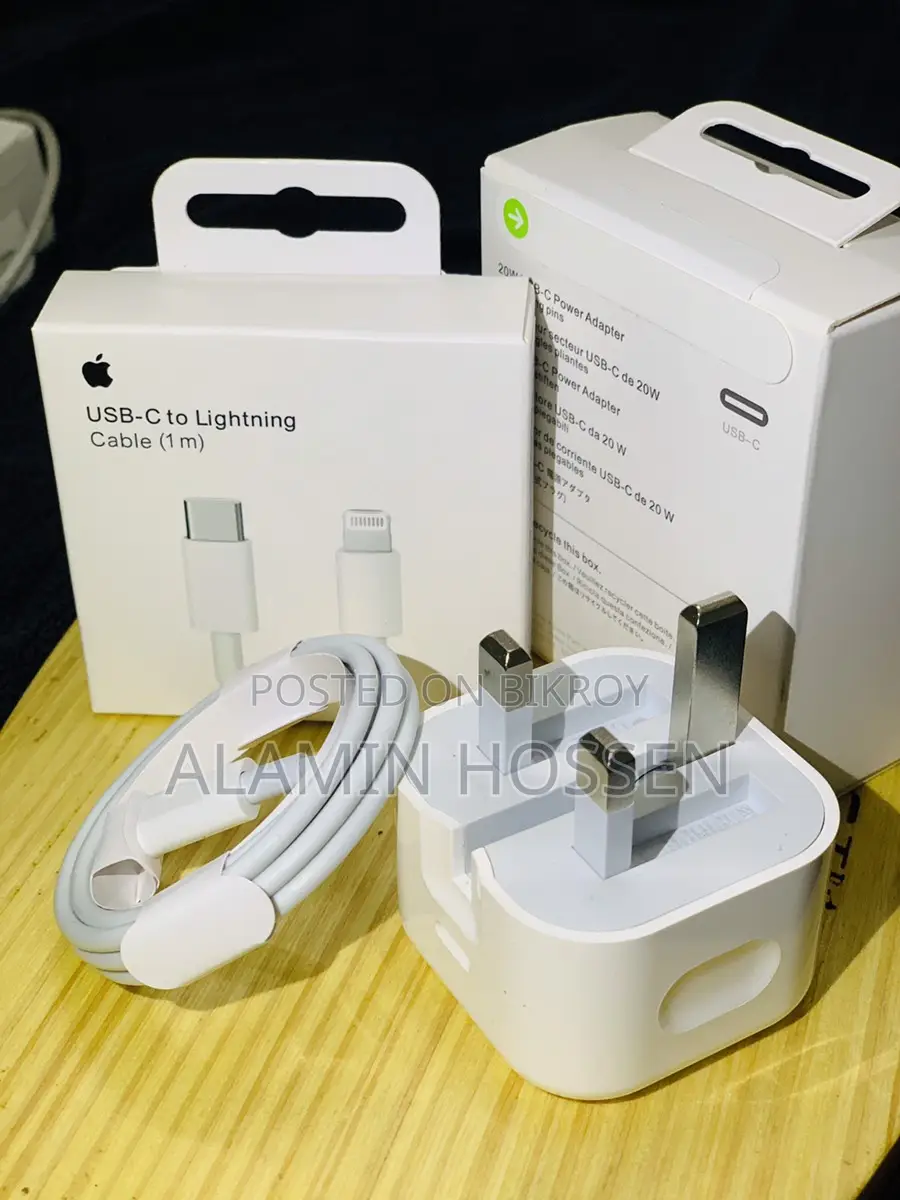 Iphone 20w Fast Charger Adapter & Type-c to Lightning Cable (warranty)