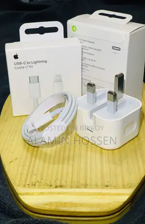 Iphone 20w Fast Charger Adapter & Type-c to Lightning Cable (warranty)
