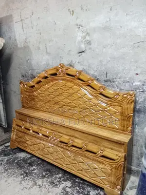 Original Akashmoni Wood Solid Bed — 10-Year Guarantee