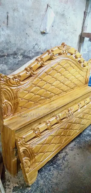 Original Akashmoni Wood Solid Bed — 10-Year Guarantee
