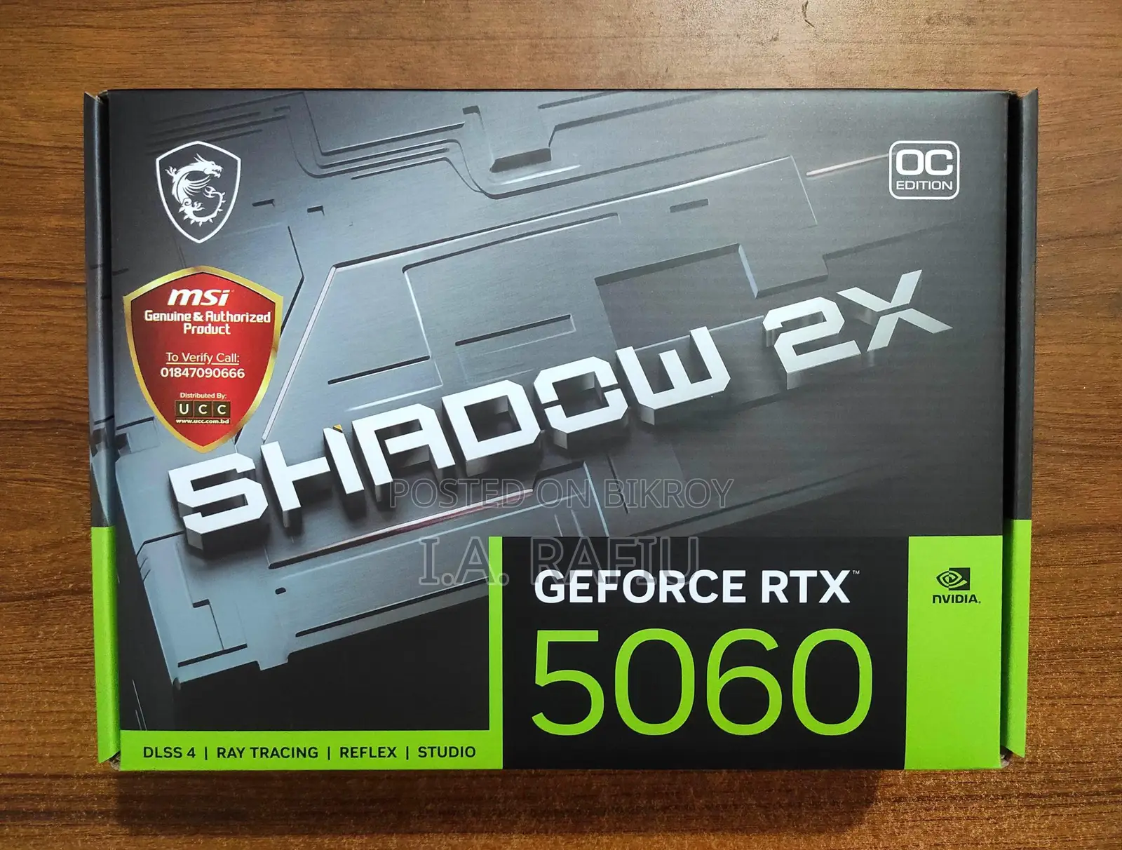 Msi Shadow 2x Rtx 5060 8gb Graphics Card (Brand New, Official )