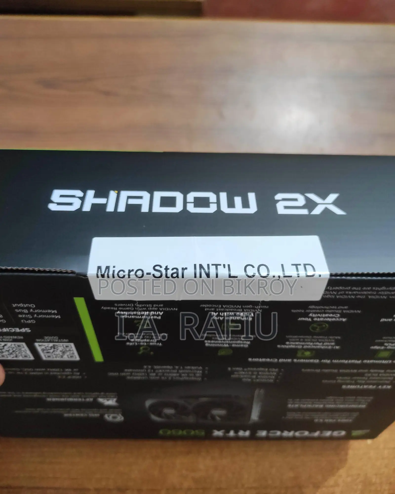 Msi Shadow 2x Rtx 5060 8gb Graphics Card (Brand New, Official )