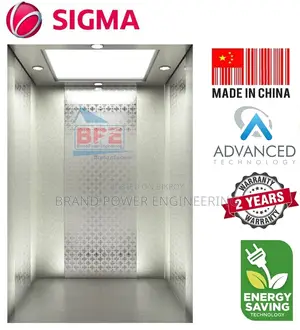Sigma 7-Stop Elevator | 6-Person Capacity Premium SS Finish