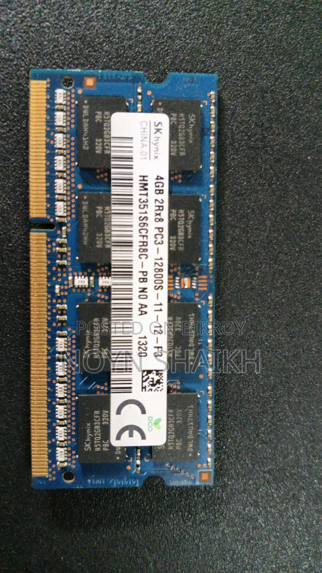 Laptop Ram 4gb +