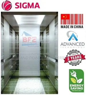 Sigma 8-Stop Elevator | 6-Person Capacity Premium SS Finish