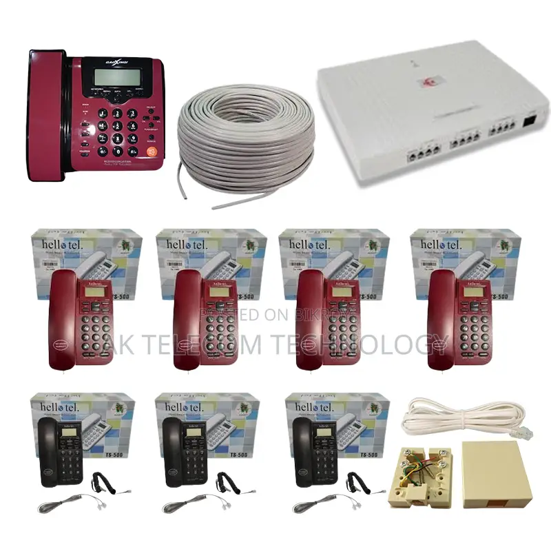 Pabx Intercom System 8 Line 08 Telephone Set Package Price in Bangladesh