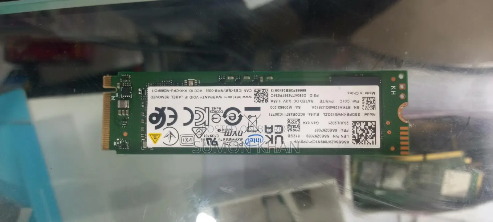Intel 512 Gb Nvme SSD