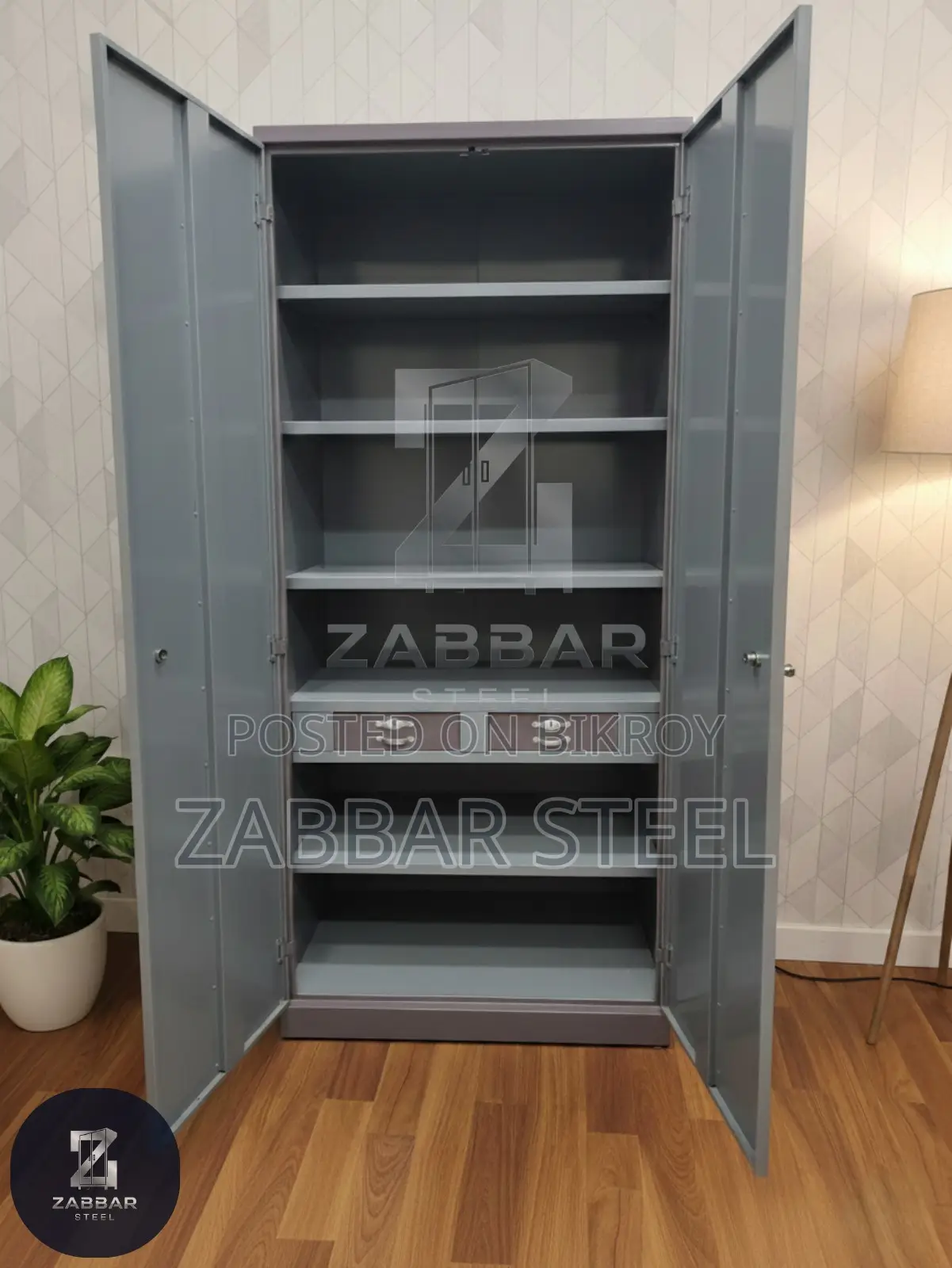 Steel Almirah - Sturdy Build and Elegant 2-Door Design