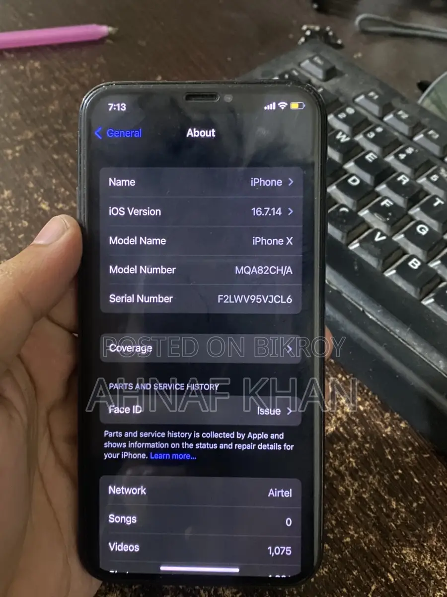 Apple iPhone X 256 GB Black