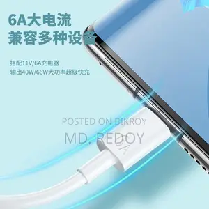 6a Super Fast Charging Data Cable For Huawei Type-c Xiaomi Android