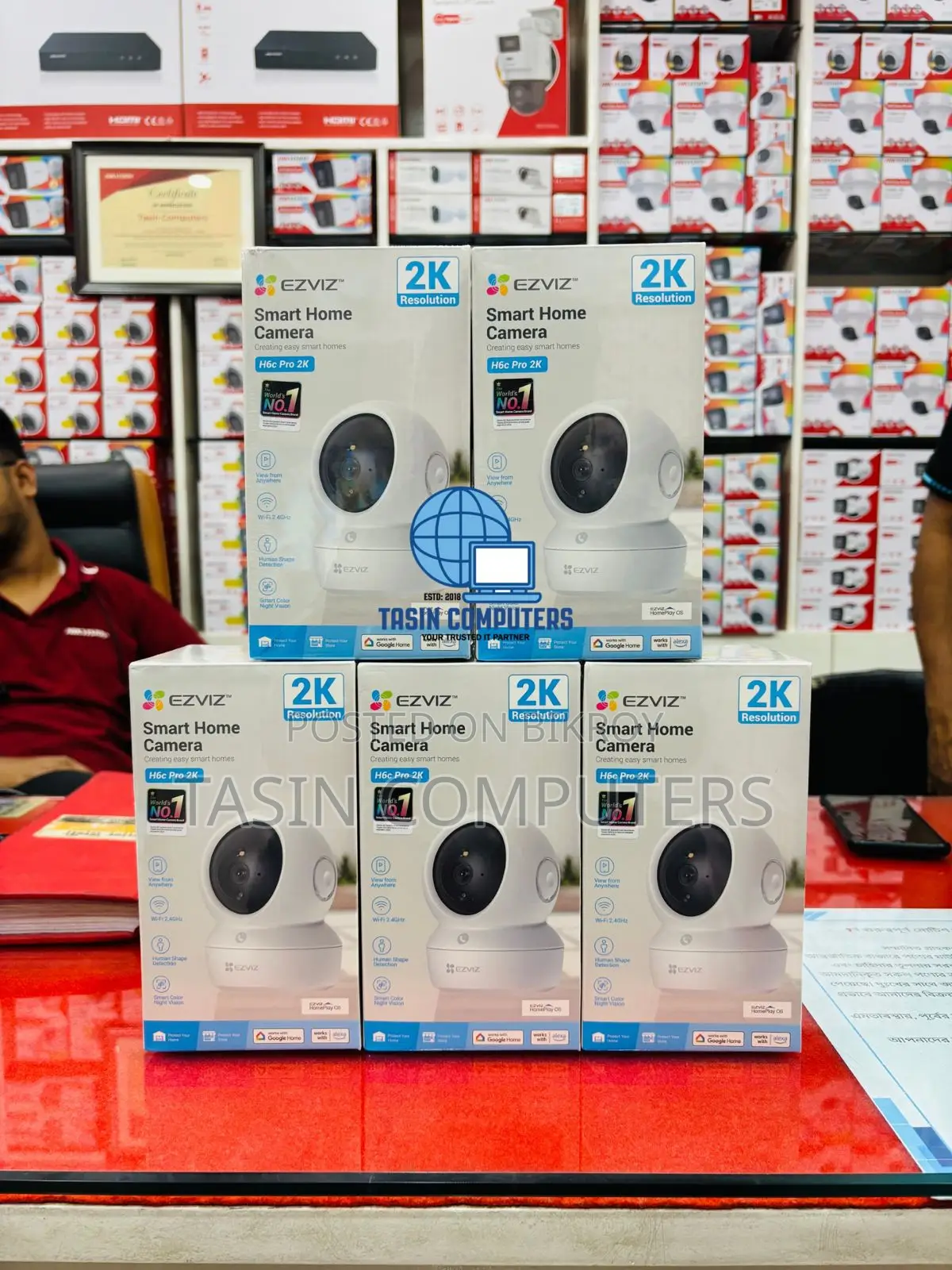 Ezviz H6c Pro 2k Smart Home Camera 3mp Resolution