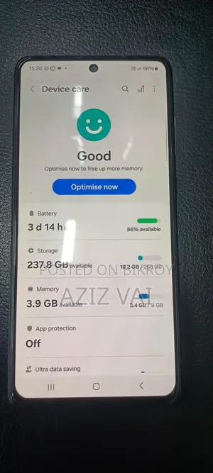 Samsung Galaxy A72 8+8GB.RAM 256,GB.ROM (Used)