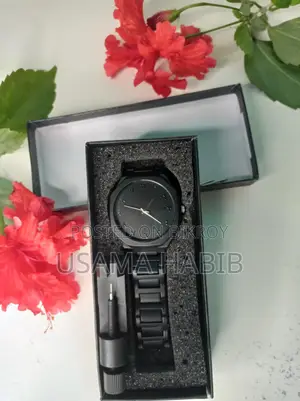 Premium Arabic Dial Silver Chain Watch - Luxury For Men