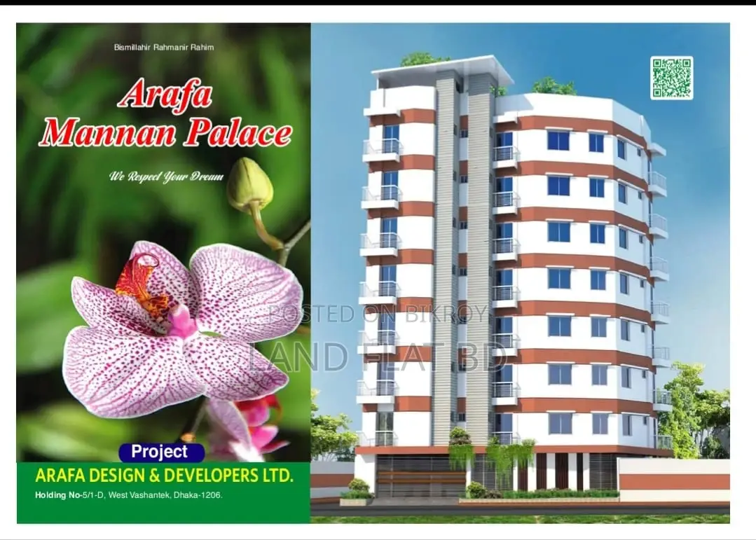1295 sq ft flat for sale on South-West corner plot