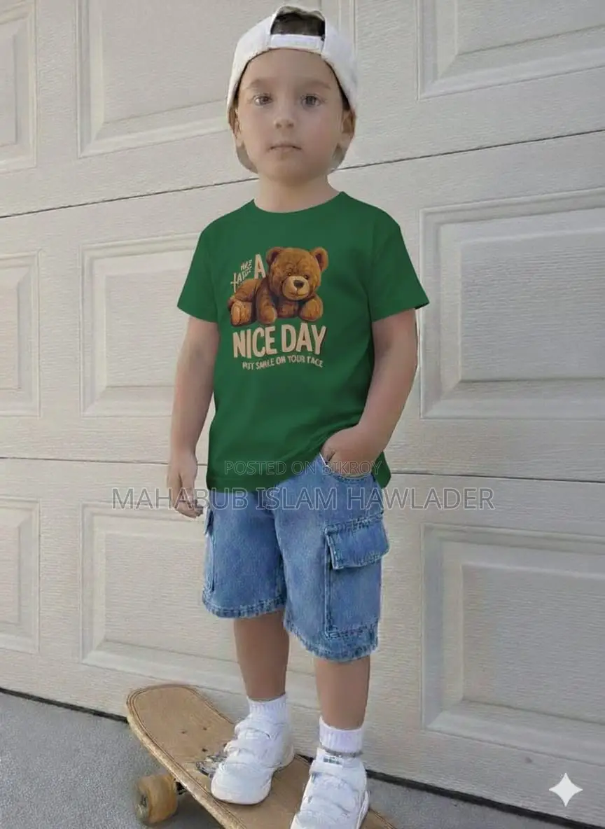 Baby Boy’s Premium Set - Stylish T-shirt & Denim Pant