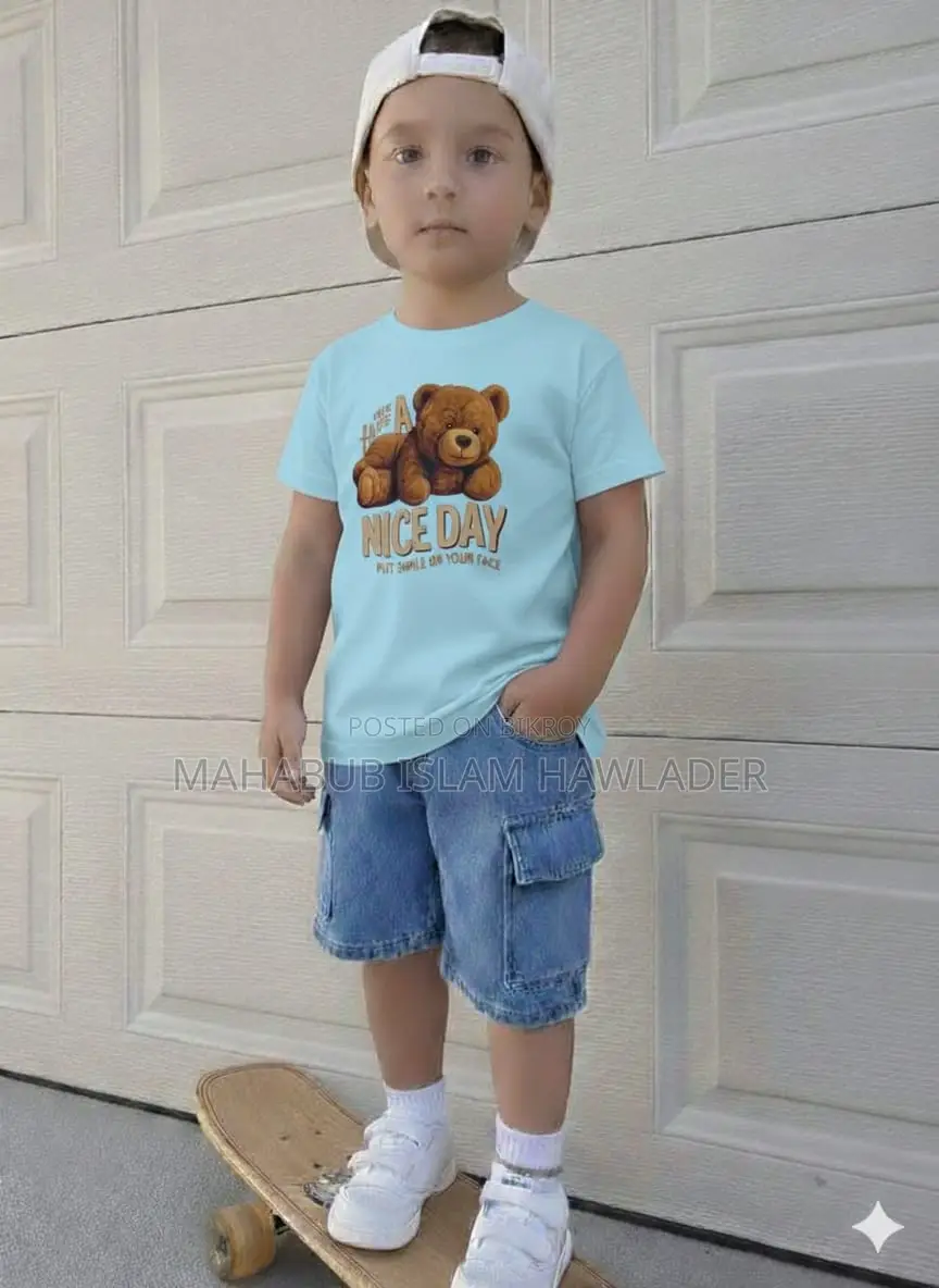 Baby Boy’s Premium Set - Stylish T-shirt & Denim Pant